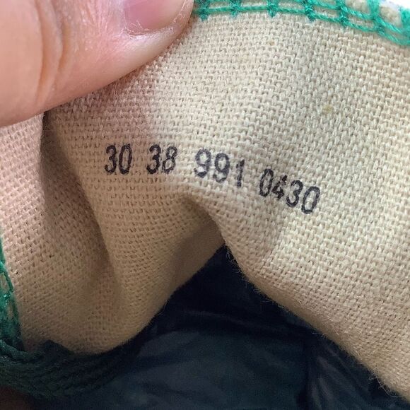 GEMO Round Toe Lace Tie Platform  Green/Leafs Print Espadrilles Sz 38/US 7.5 - Picture 10 of 10